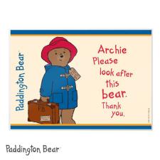 Personalised Paddington Bear Laminated Placemat